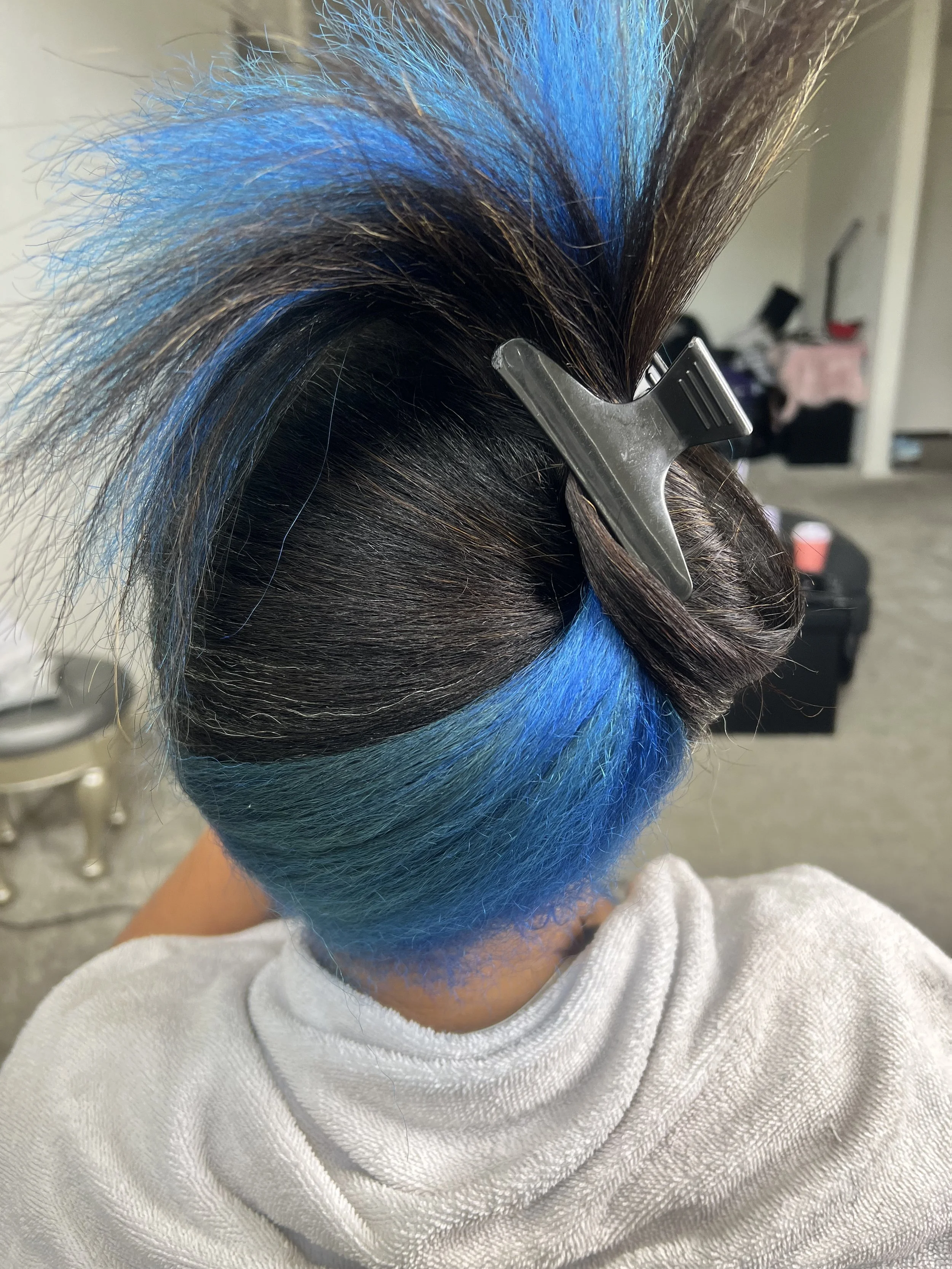 Vivid Blue Hair Color