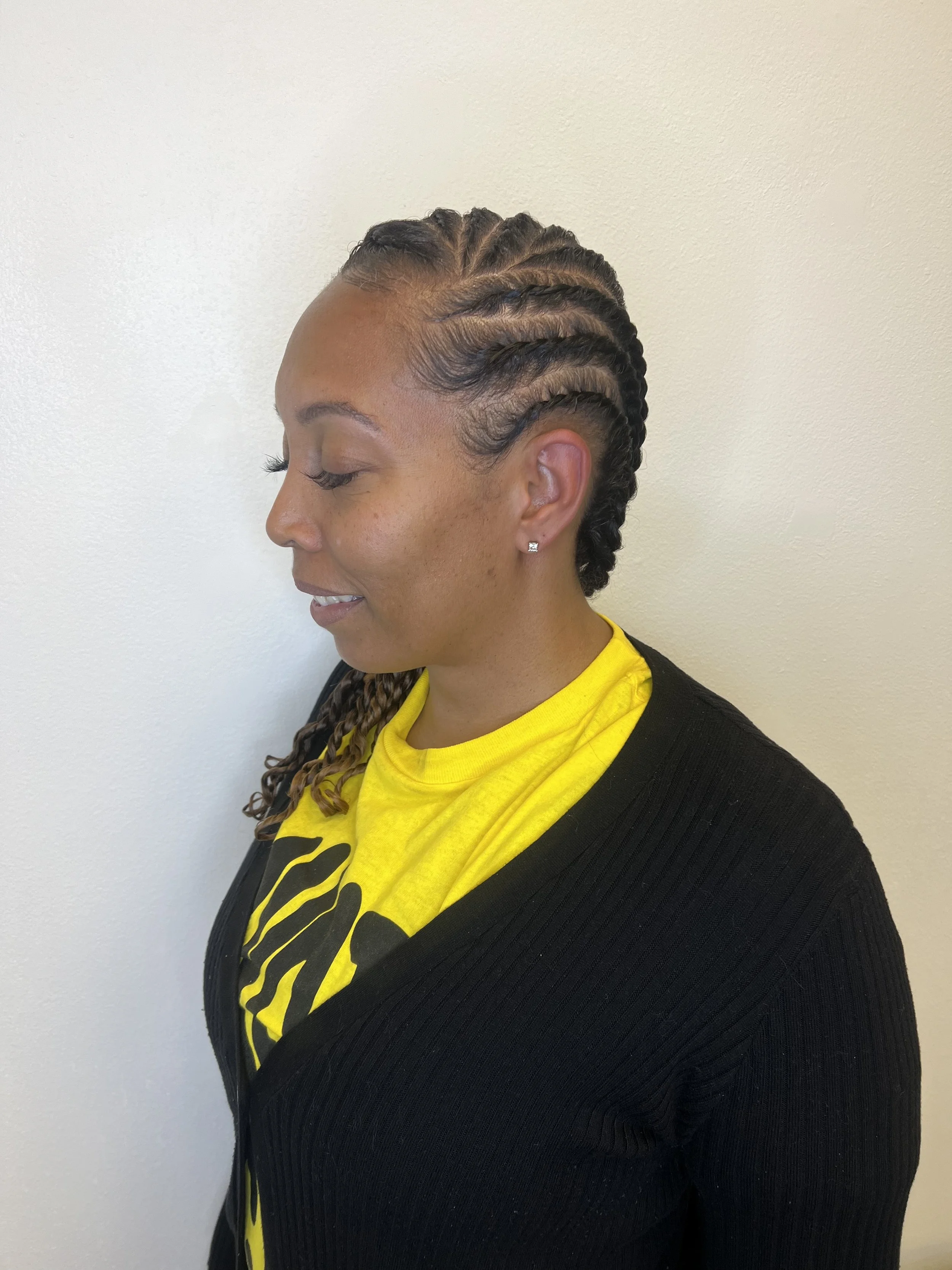 Natural Hair Flat Twist Style