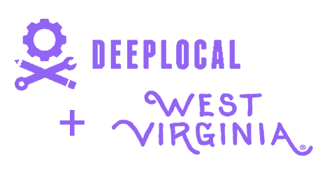Logo for DeepLocal and the West Virginia board game project