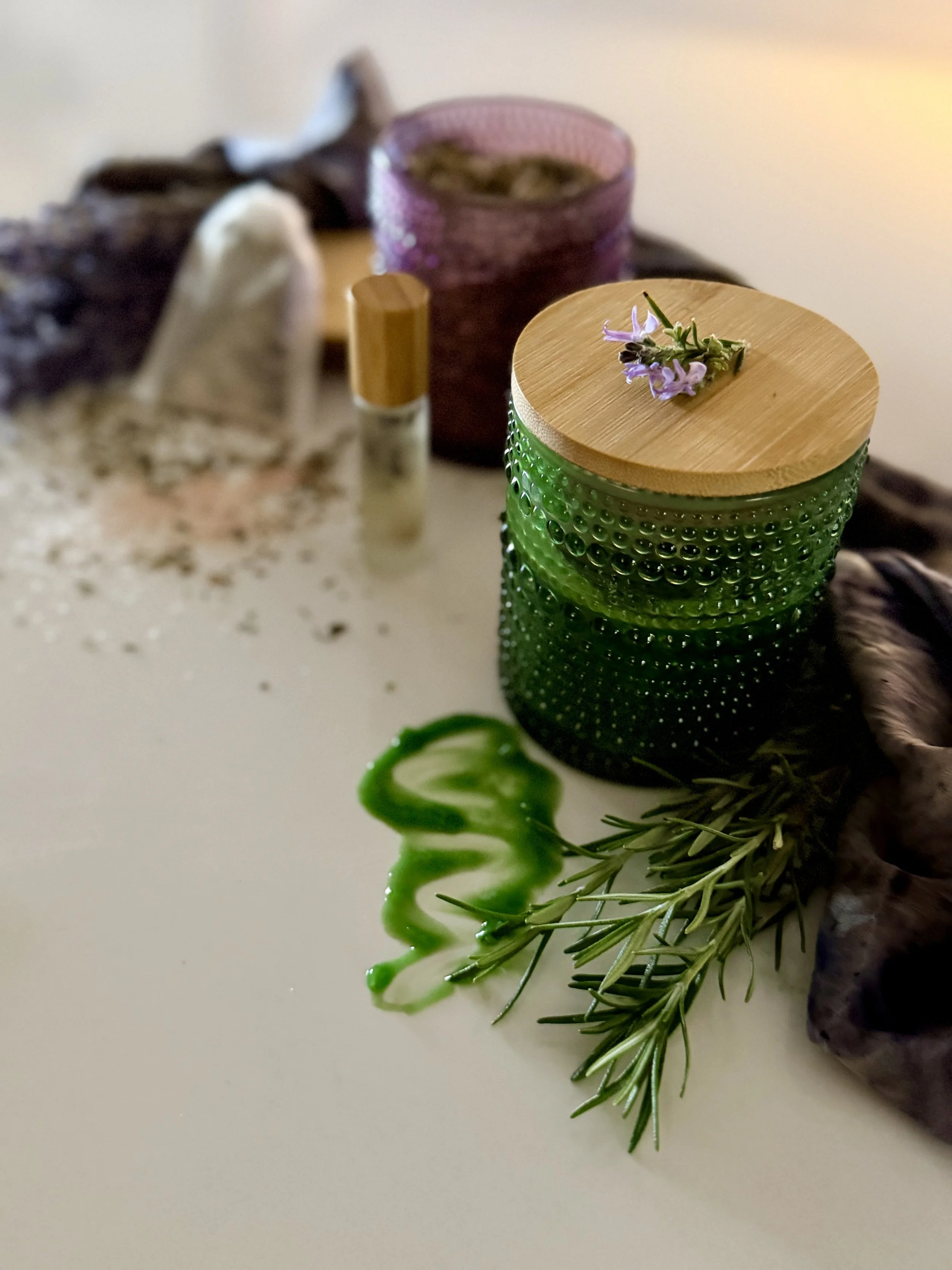 Natural Self-Care and Decoupoge Votives