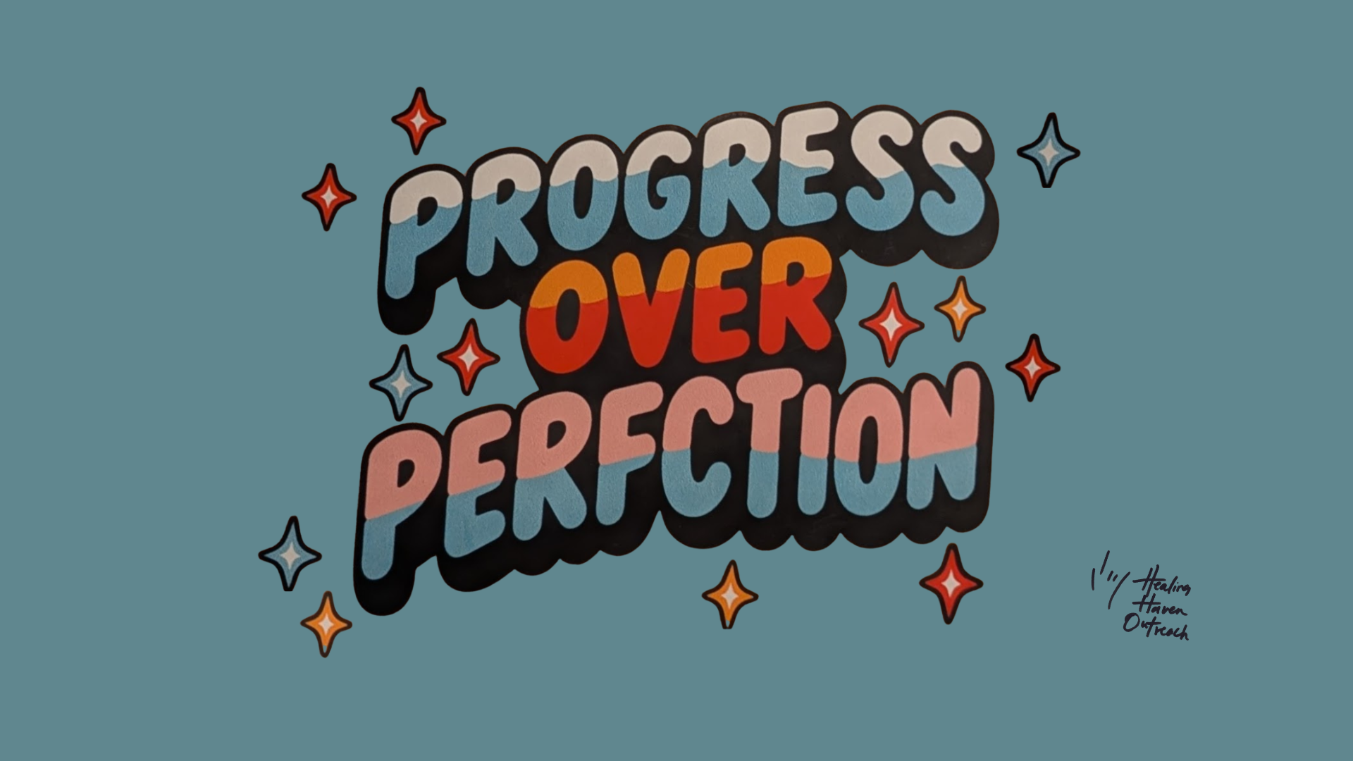Progress over Perfction Desktop Wallpaper