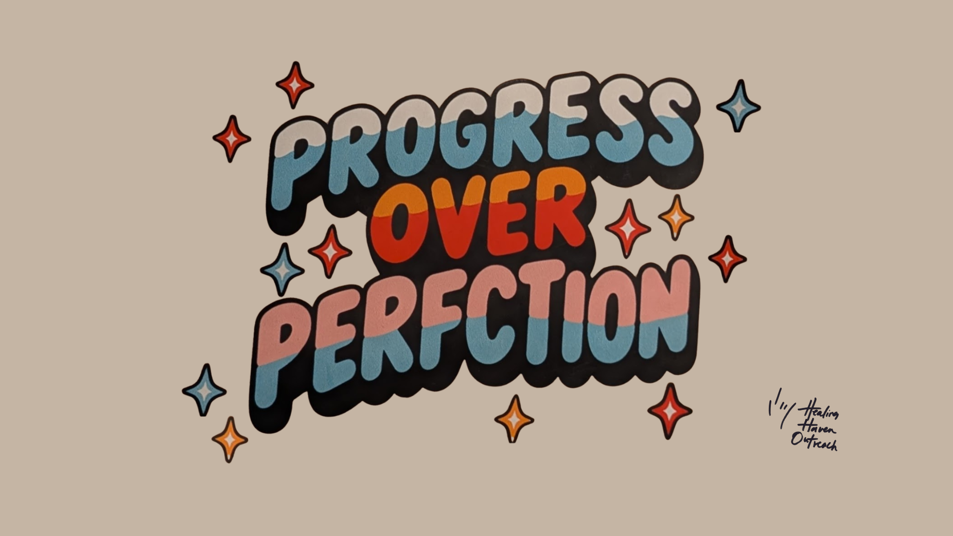 Progress over Perfction Desktop Wallpaper