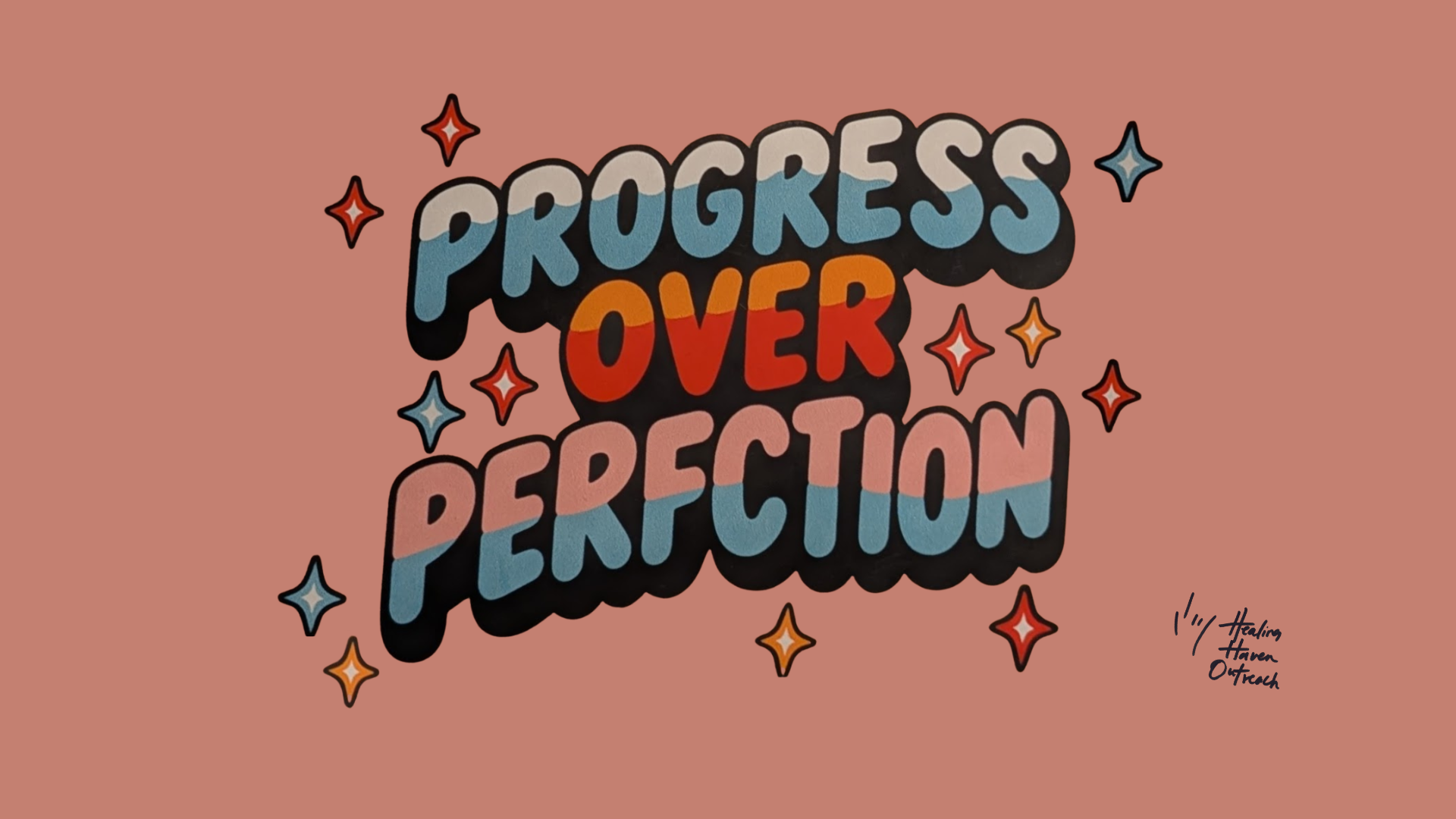 Progress over Perfction Desktop Wallpaper