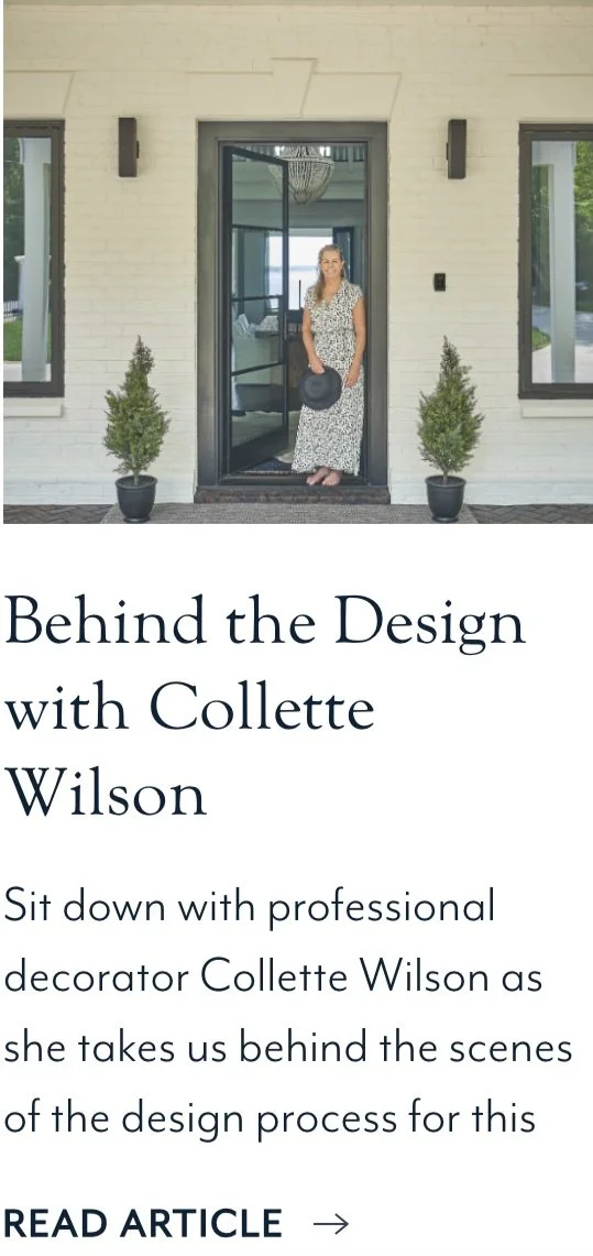 Behind the Design with Collette Wilson