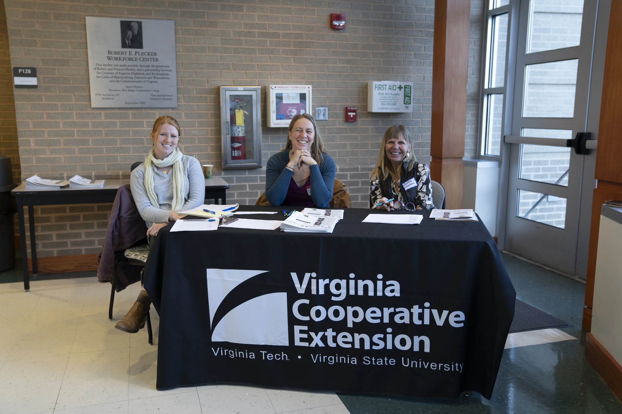 Welcome desk at Virginia Farm to Table 2024 Conference.