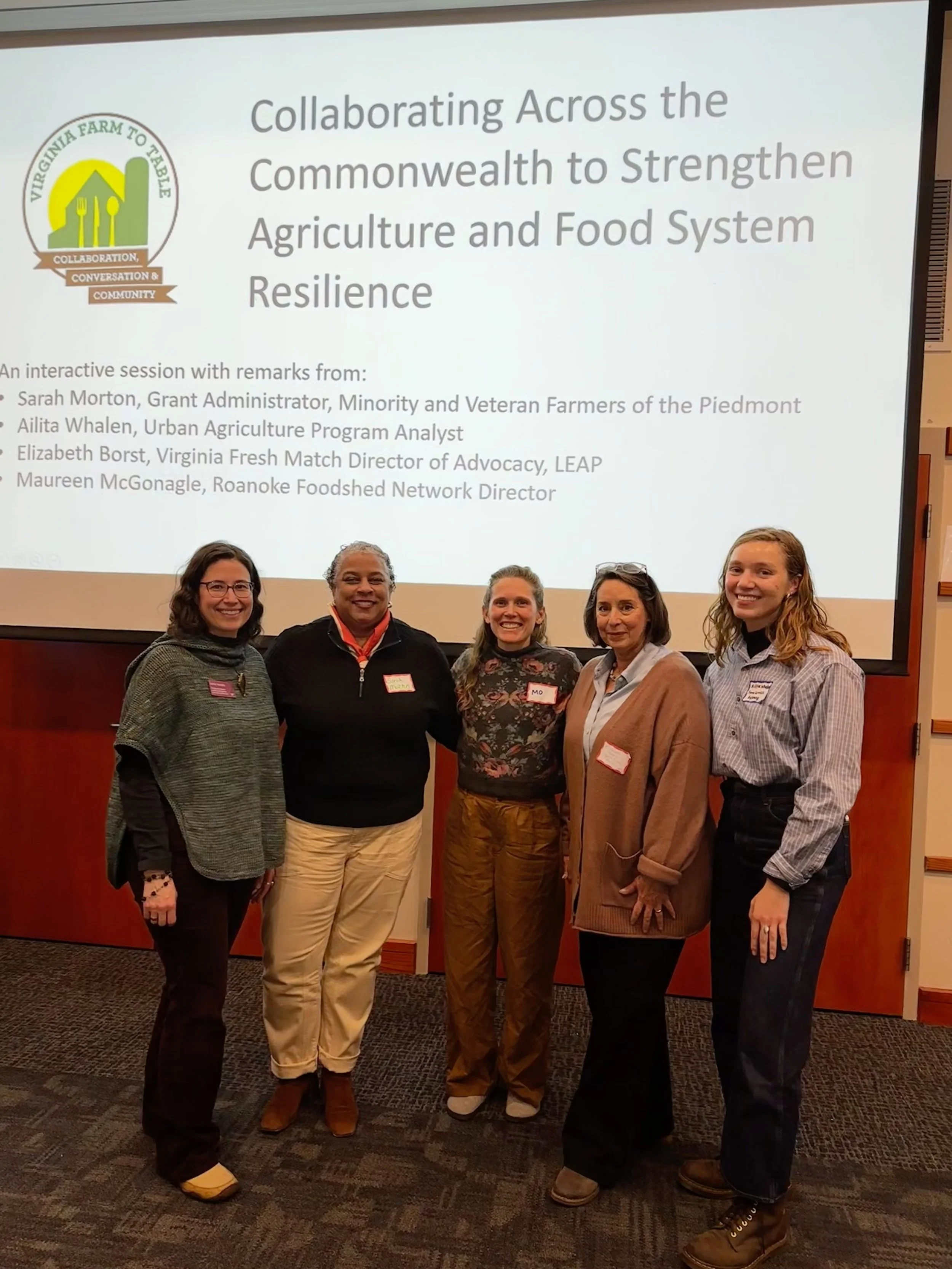An expert panel at the Virginia Farm to Table 2024 Conference.