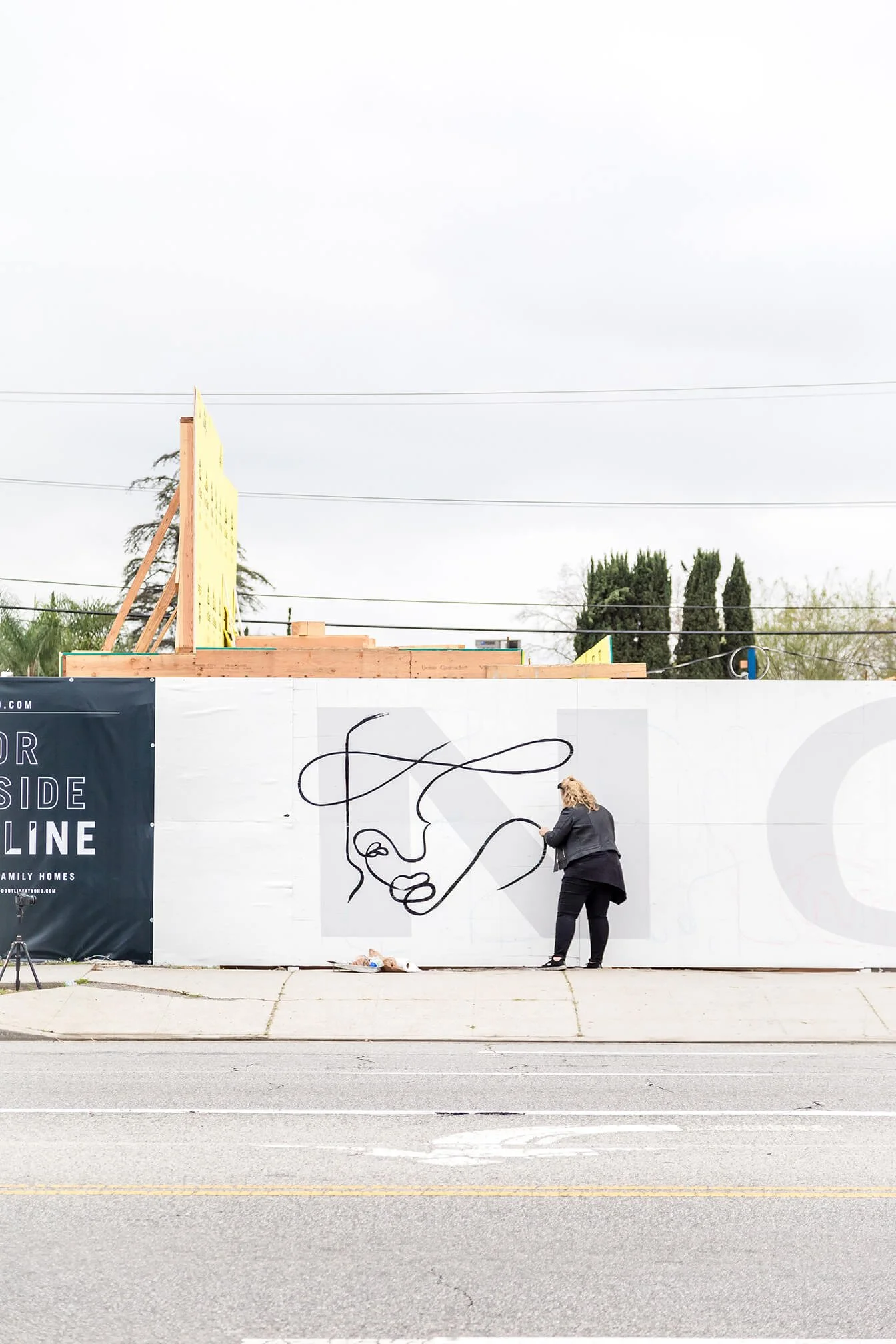 Collaboration with local artist for ground breaking event in North Hollywood, CA for development called Outline At NoHo. 27 new development homes for sale