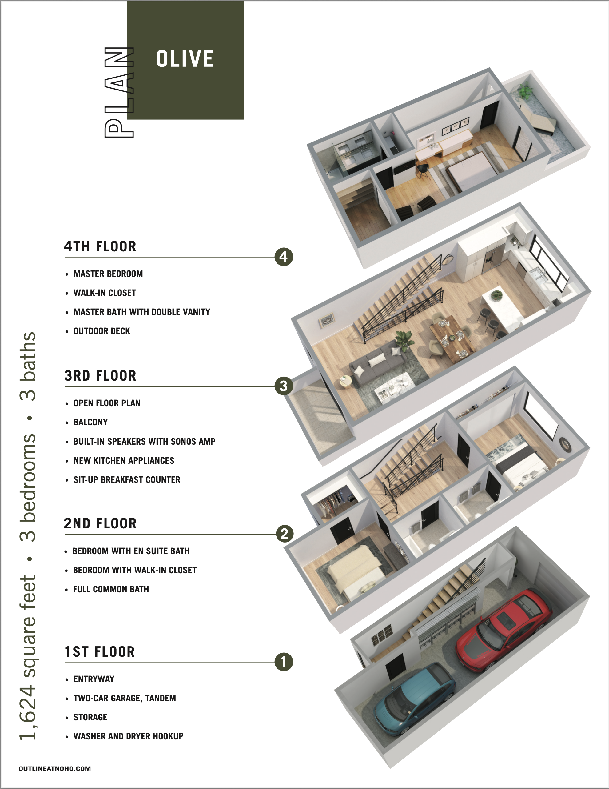 3D Floor Plan Renderings