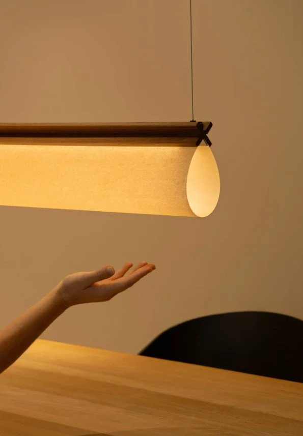 Cata Walnut Linear Pendant