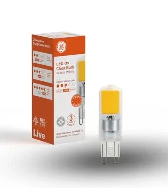G9 3.2w 400lm Globe 3000°K Non Dimmable
