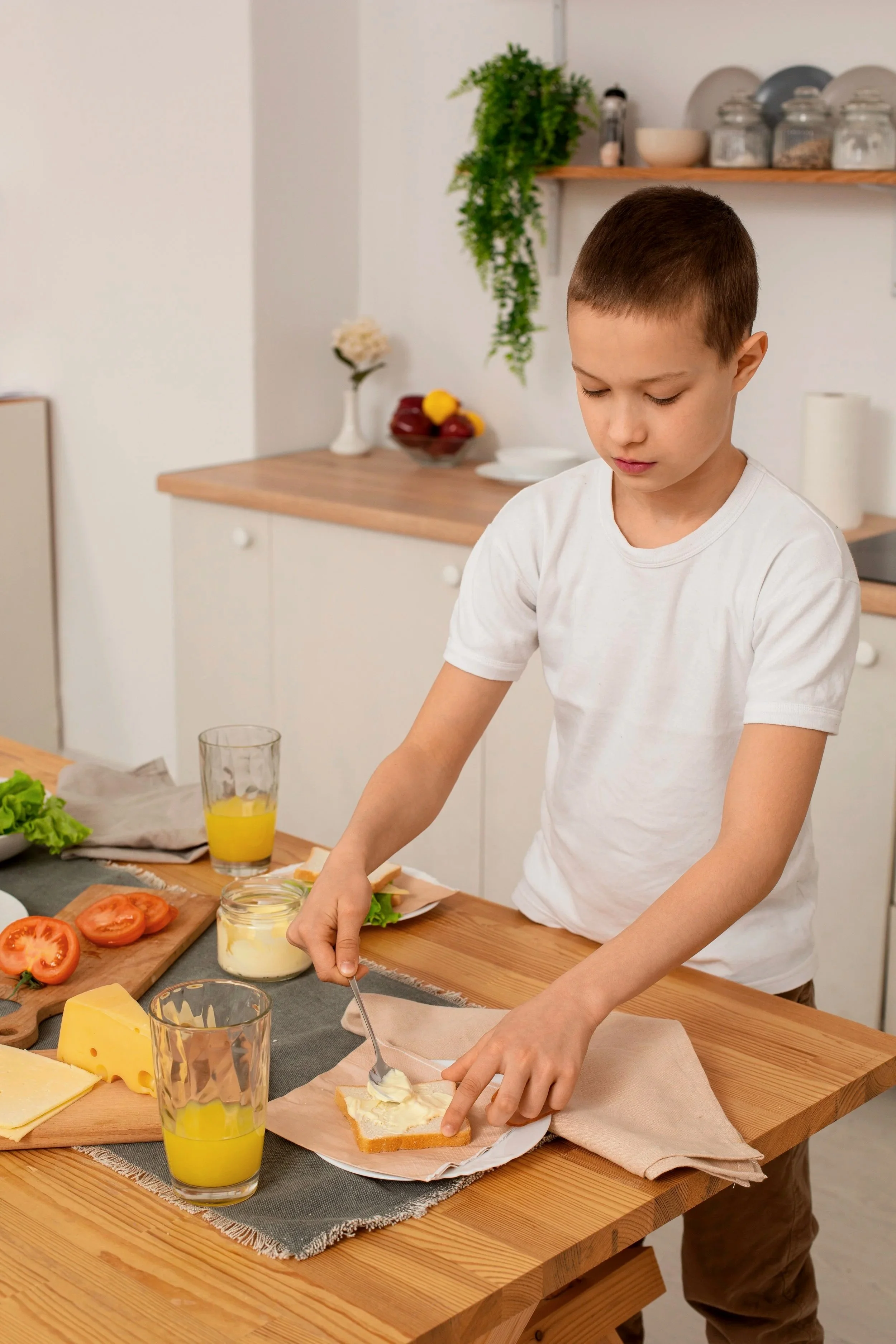 NDIS support worker helping teenager with daily living skills Melbourne