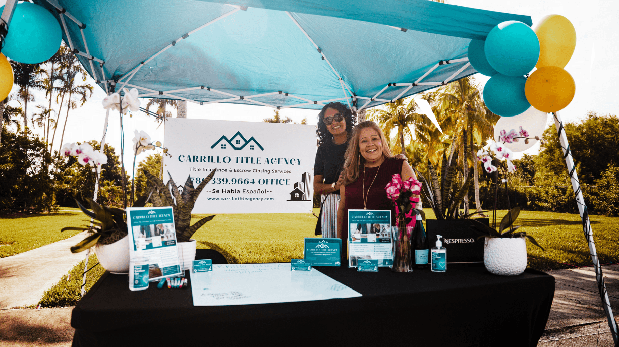 Carrillo Title Agency team at a Homestead community event