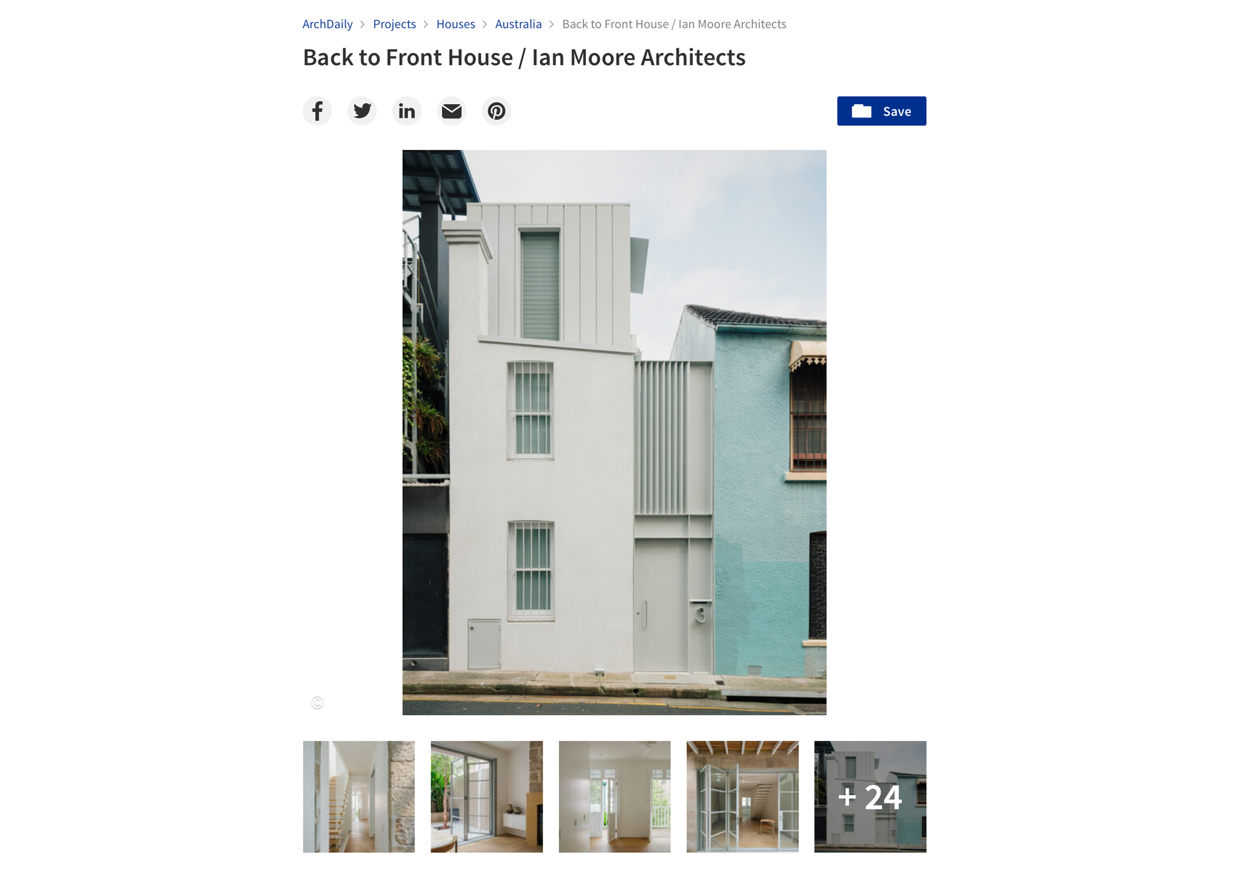 16.06.2025 Back to Front House published on ArchDaily