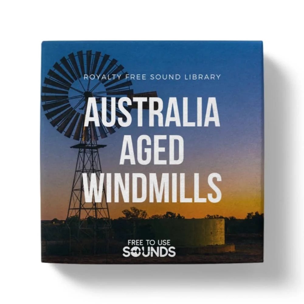 Antique Windmill Sounds in the Wind