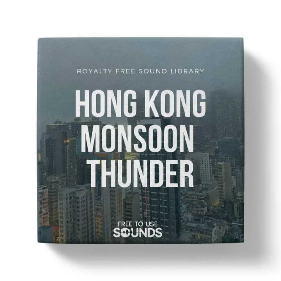 Hong Kong Monsoon Rain Ambience Sound Library