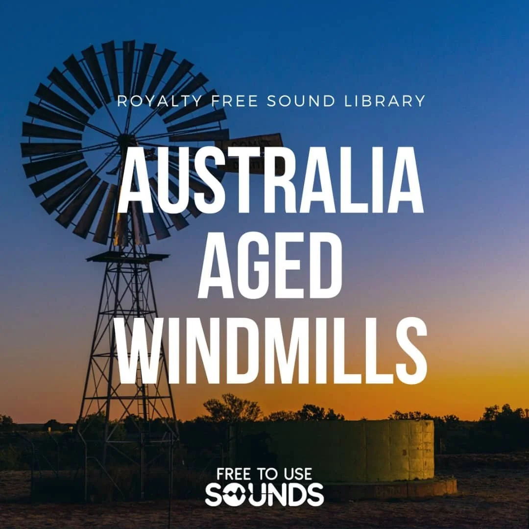 Antique Windmill Sounds in the Wind