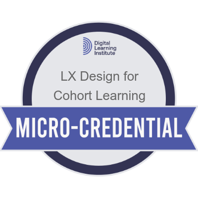 Learning Experience Design for Cohort Learning – Micro Credential badge