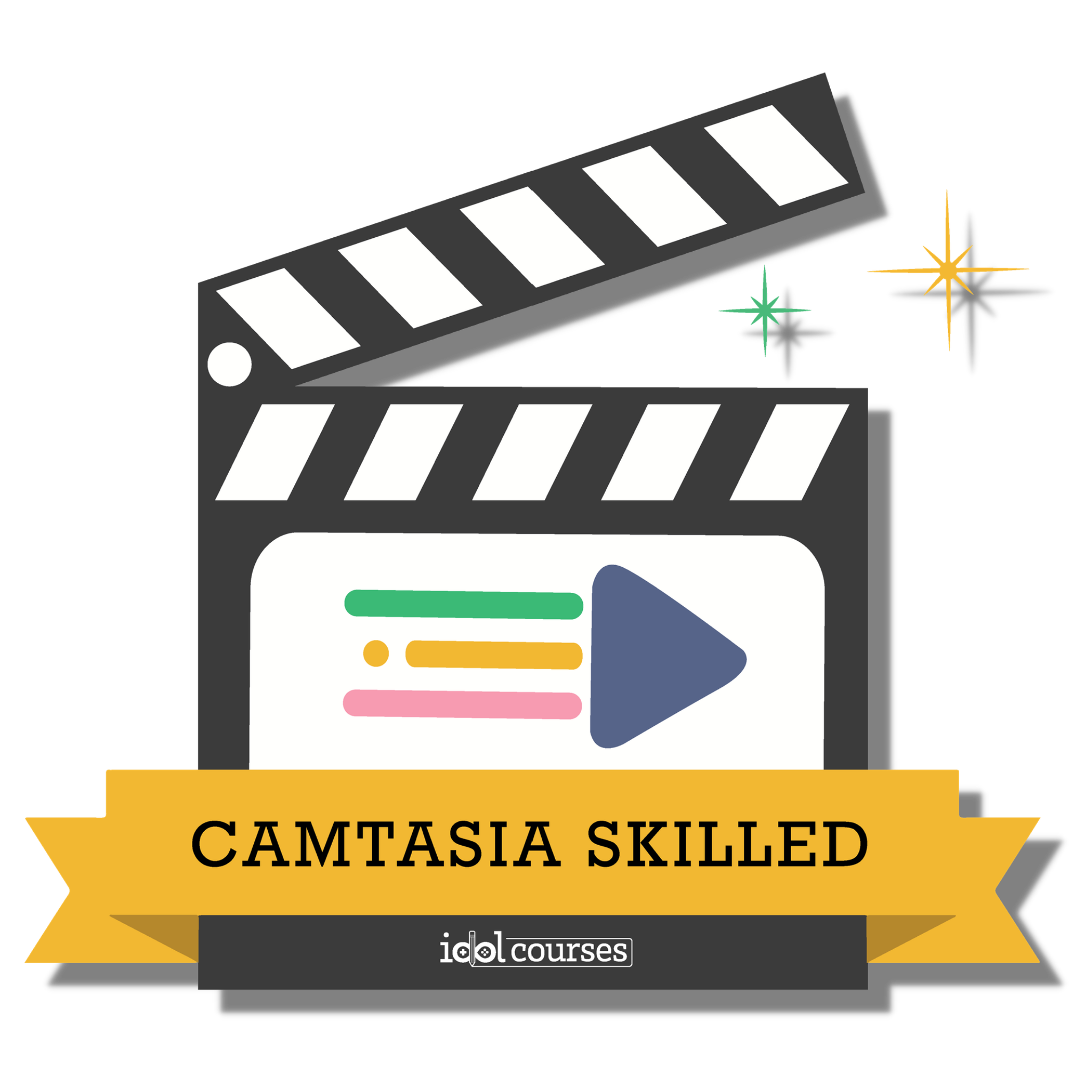 Camtasia Skilled – IDOL Courses badge