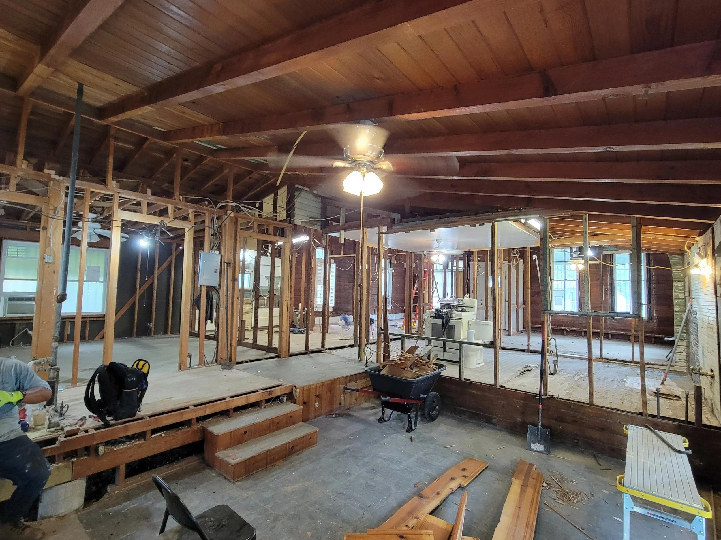 In the middle of the full-gut renovation of the interior