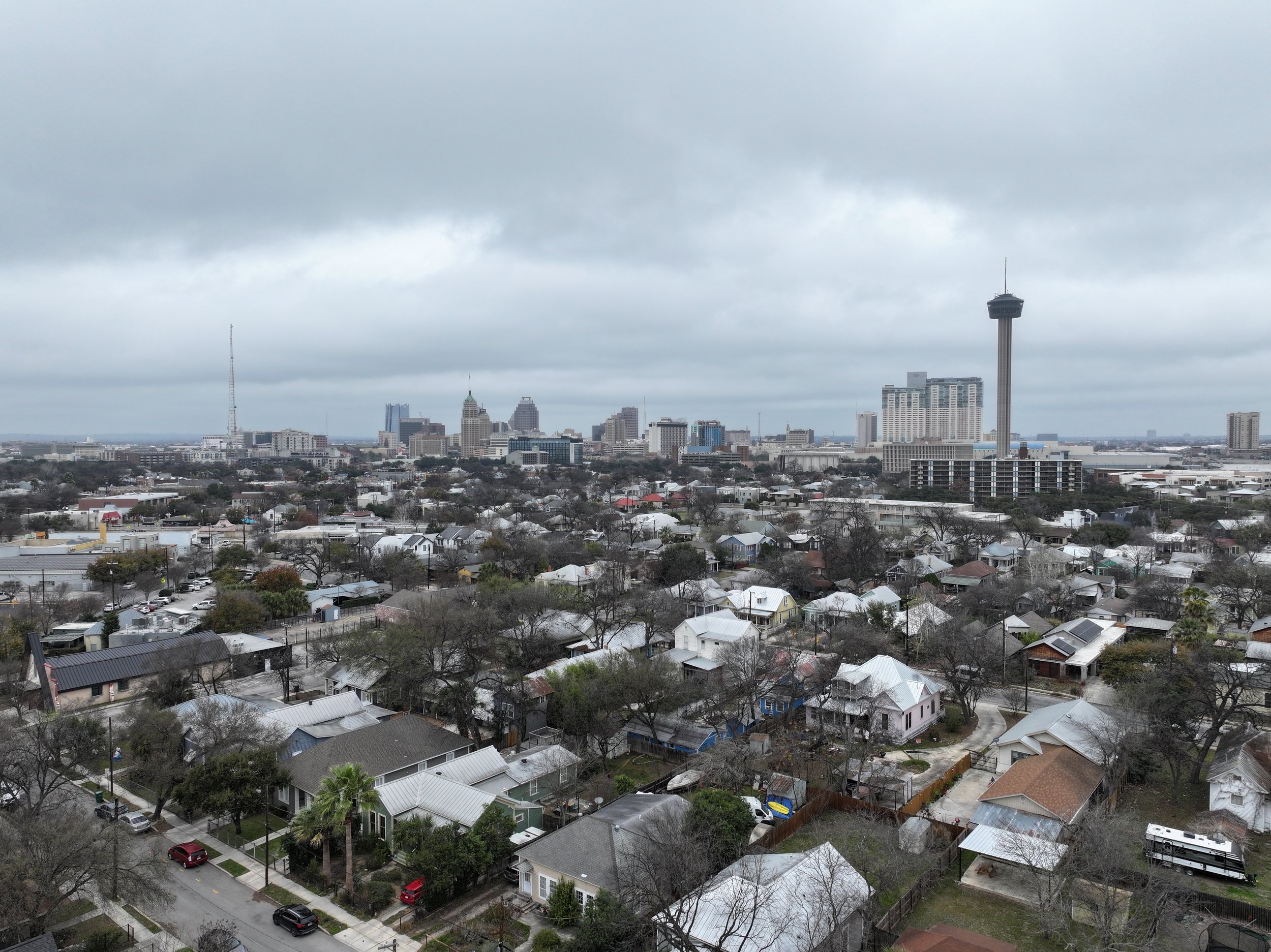 San Antonio Southtown aerial view