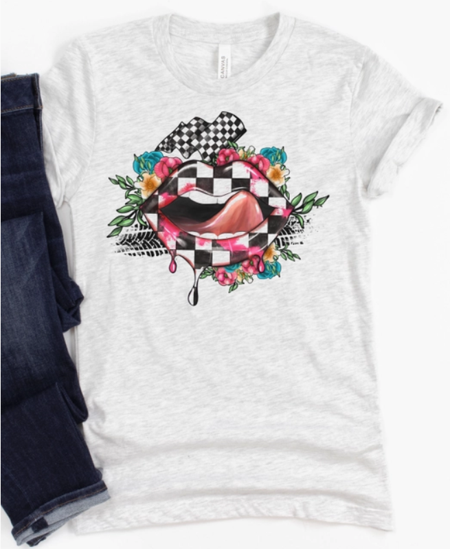 Race Lips Graphic Tee