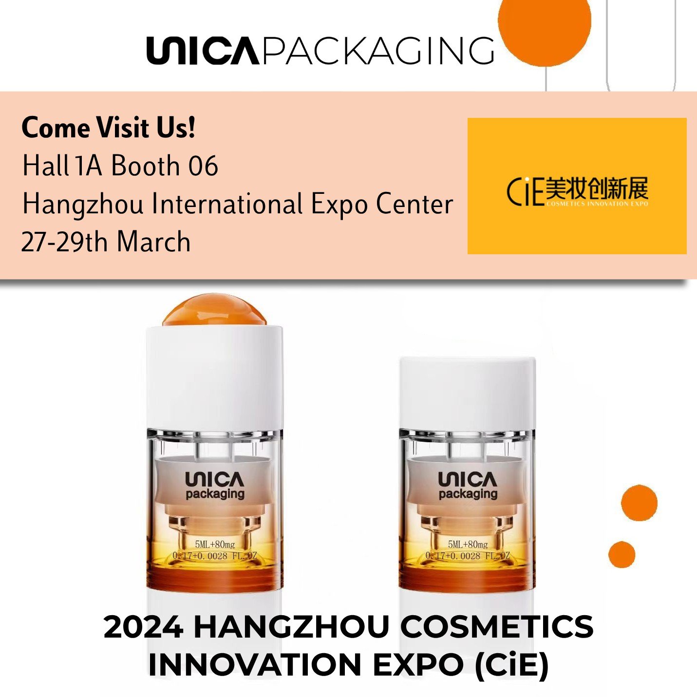 Unica Packaging Gears Up for the Hangzhou Cosmetics Innovation Expo (CiE) 2024