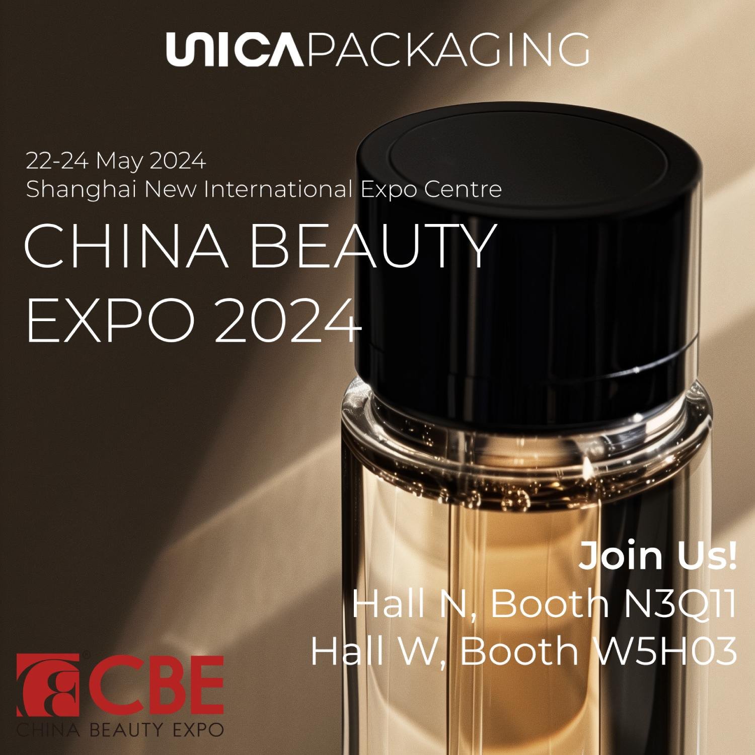 Unica Packaging 将参展2024年上海CBE美博会 - 欢迎莅临我们的展位N3Q11和W5H03!