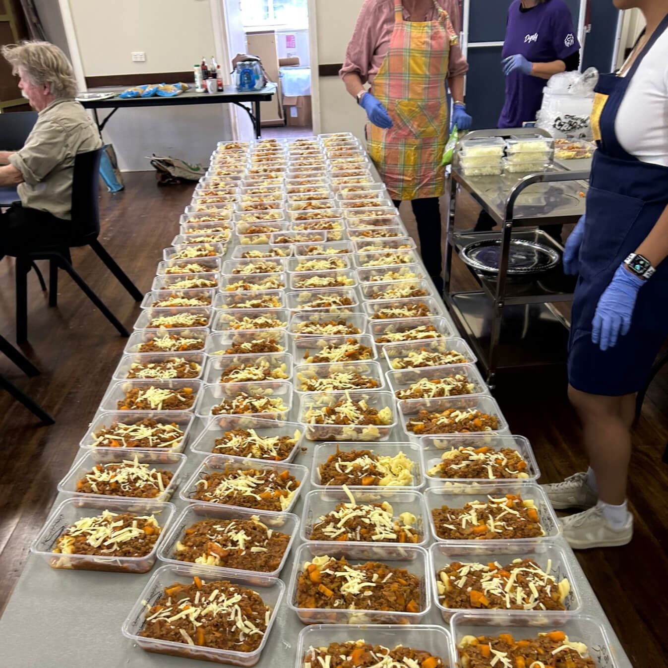 Food prepared for our dignity project