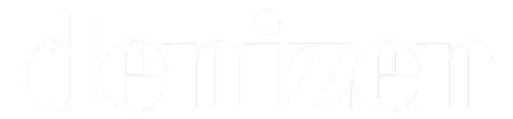 The word 'denizen' in white lowercase letters on a black background.