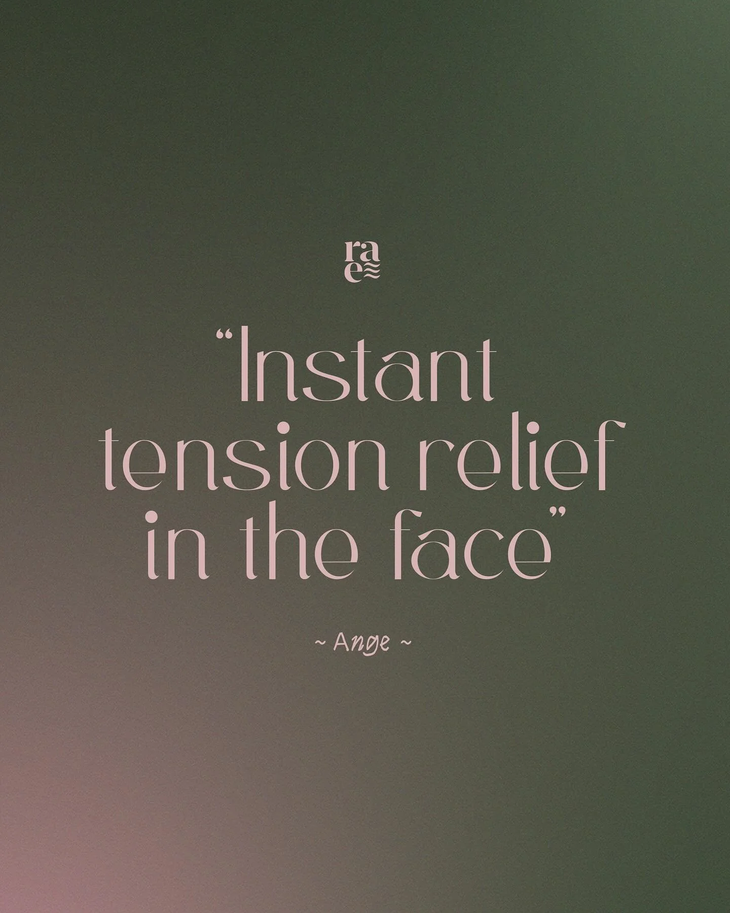 &ldquo;Instant tension relief in the face, highly recommend &amp; will be back. Thank you Rae 🙏❤️&rdquo;

~ here for the tension relief ~ thanks so much Ange xx