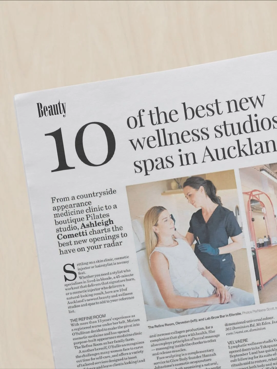 Umm cool! Surprise lovely write up in @nzhviva today.
Super grateful to be listed as one of the 10 best new wellness studios &amp; spas in Auckland (!)
Thank you so so much xox