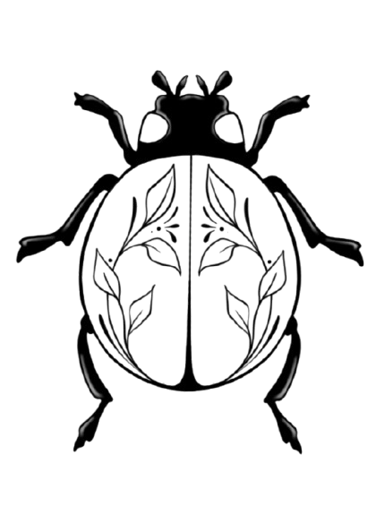  Inked ladybug