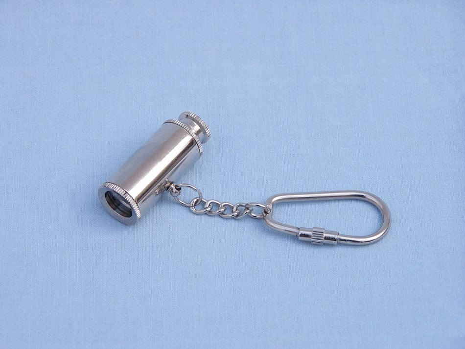Chrome Spyglass Telescope keychain 6 Inch 4.jpg