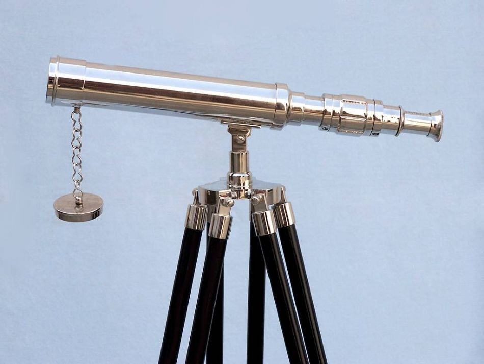 Standing Chrome Harbor Master Telescope 30in 8.jpg