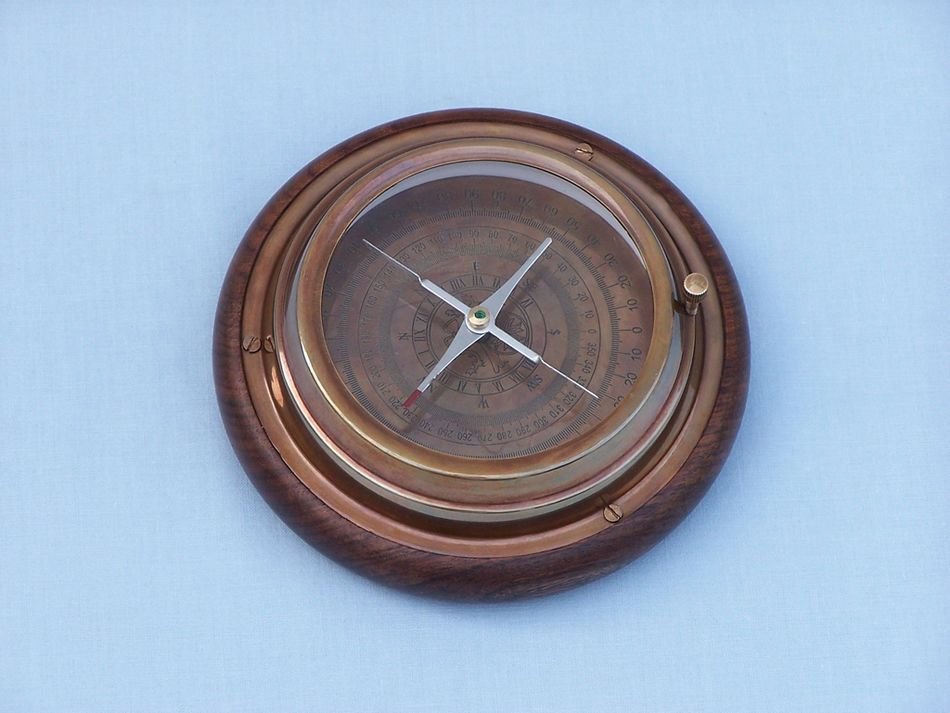 Antique Brass Directional Desktop Compass 6 in 2.jpg