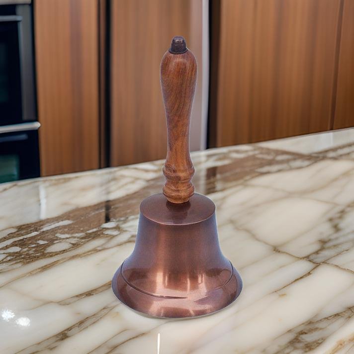 Handbell with Wooden Handle 8"
