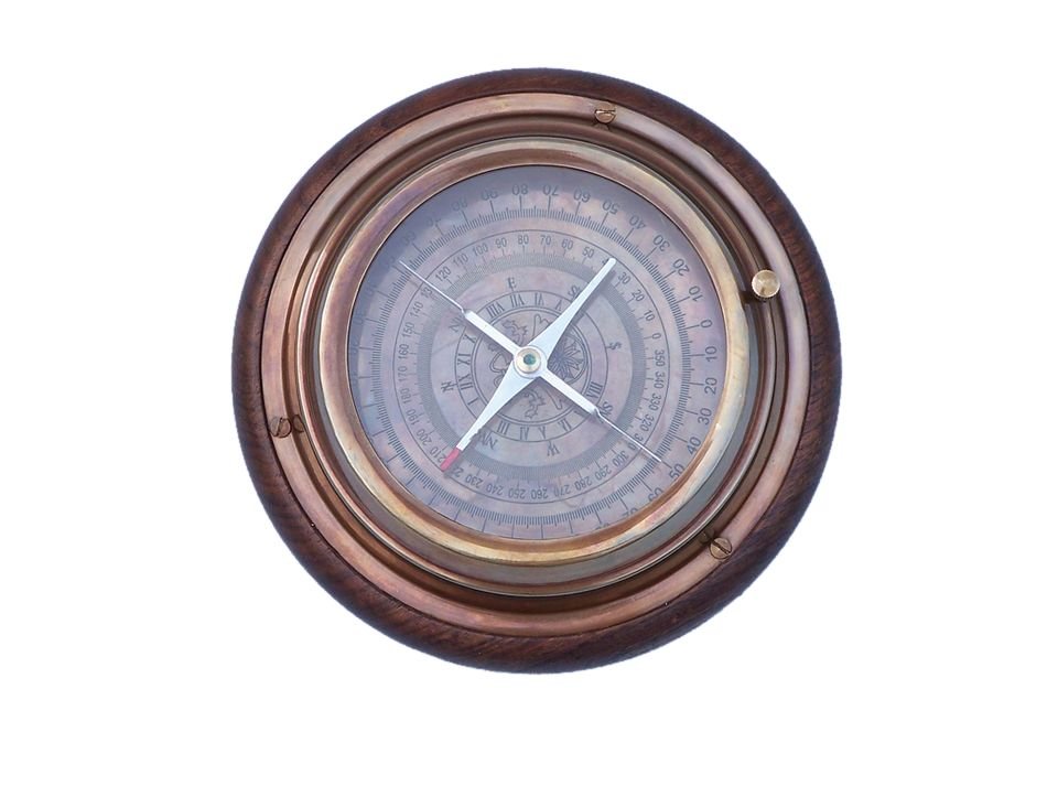 Antique Brass Directional Desktop Compass 6 in 1.jpg