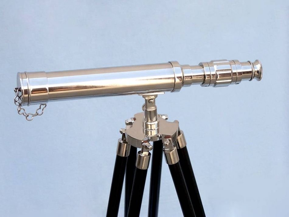 Standing Chrome Harbor Master Telescope 30in 16.jpg