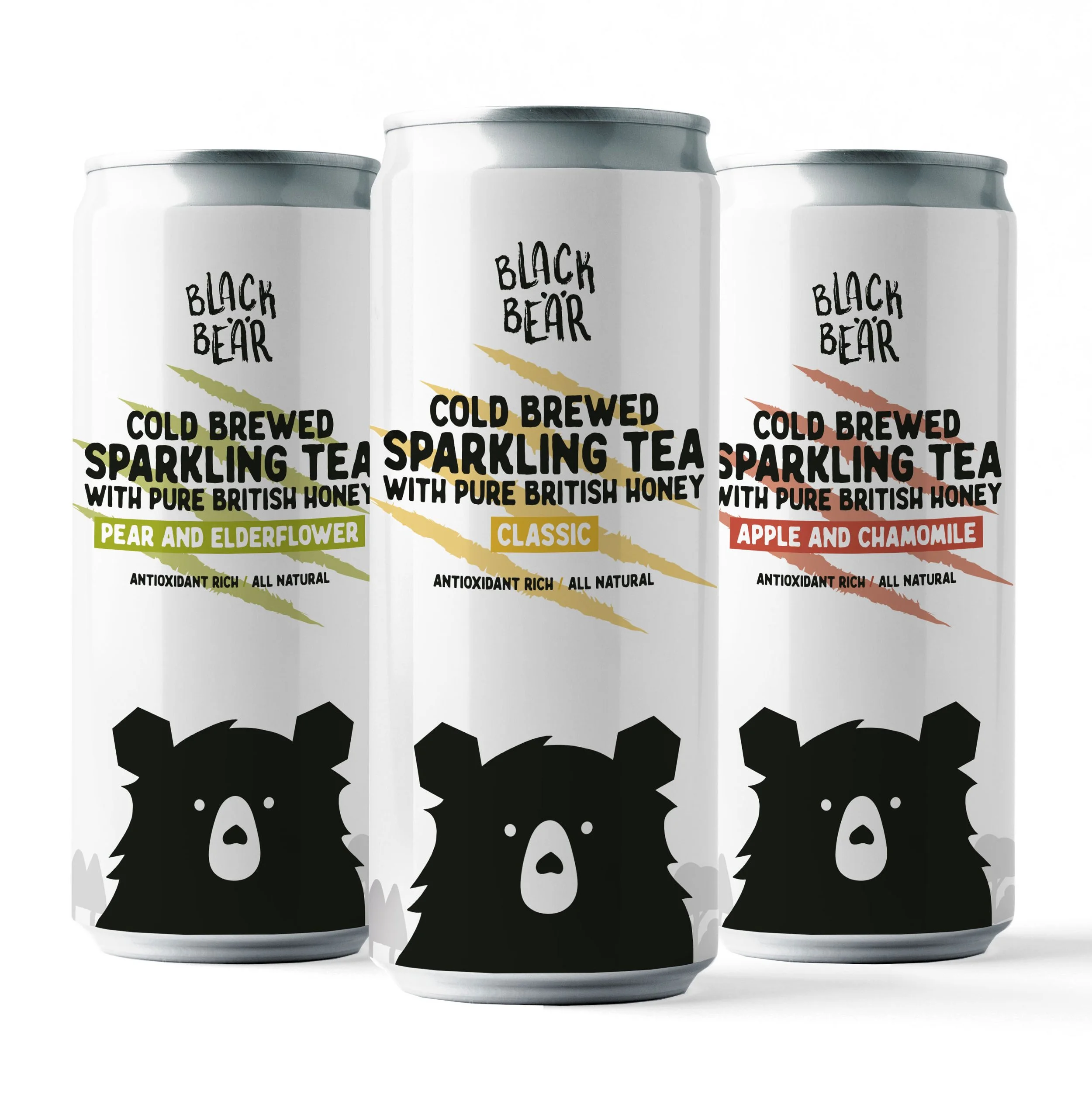 Mix Pack Cold Brewed Sparkling Tea with Pure, British Honey