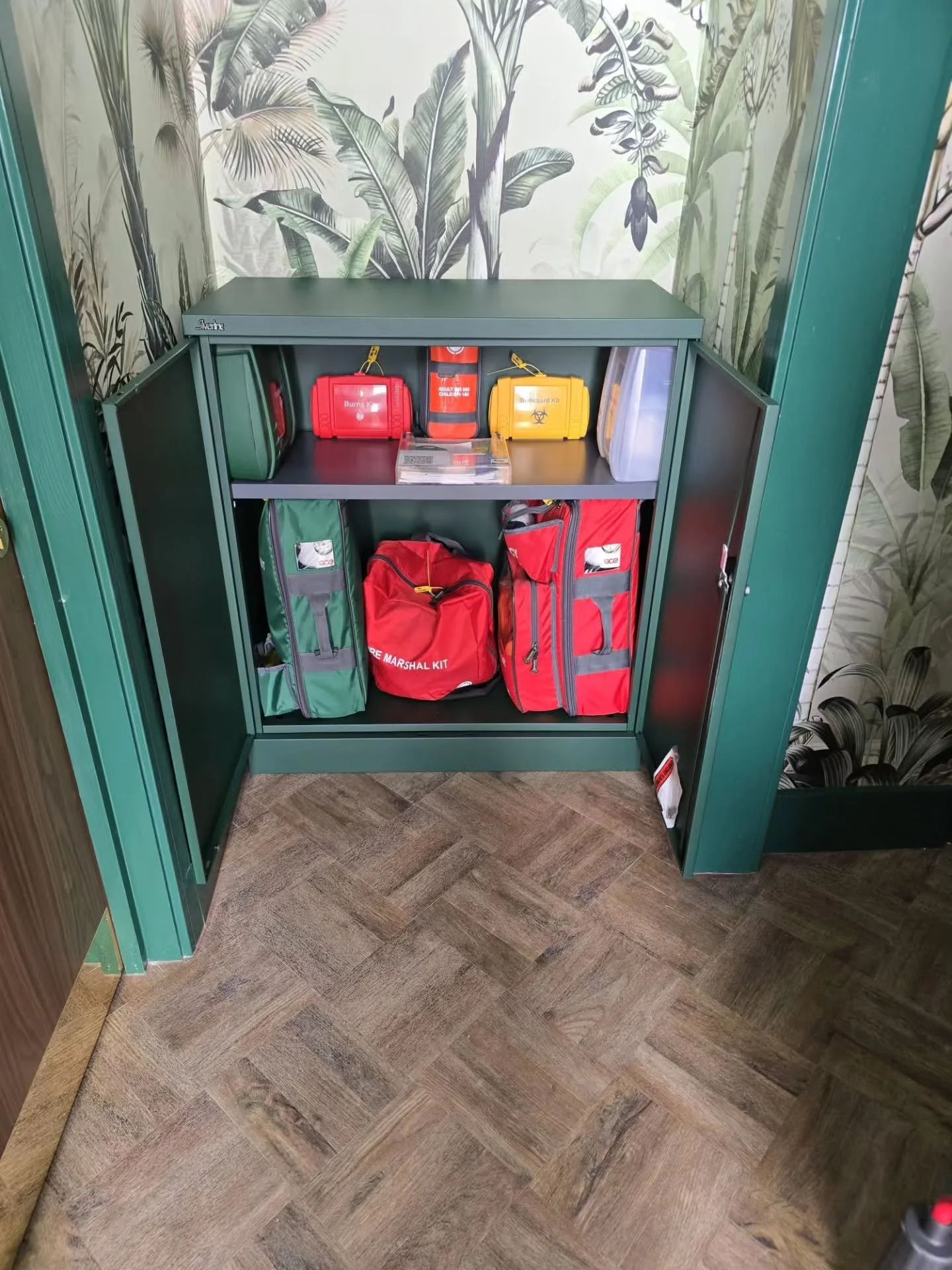 Finally our First Aid cabinet has arrived! #finaltouches #asanctuarynotasurgery