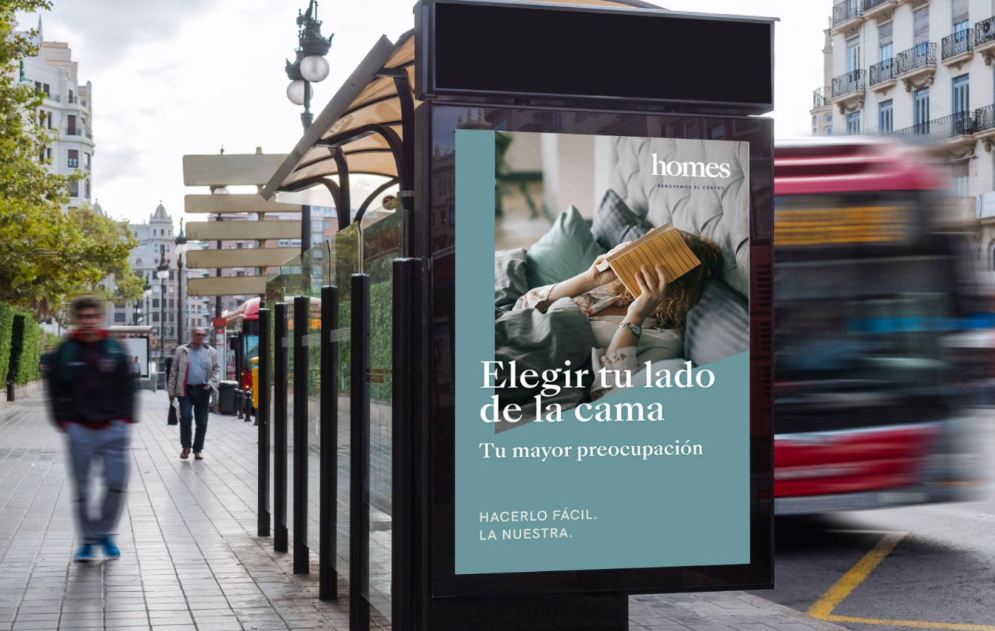 visual representation of the launch campaign for renovated residential properties under the Tailored Brand Homes brand