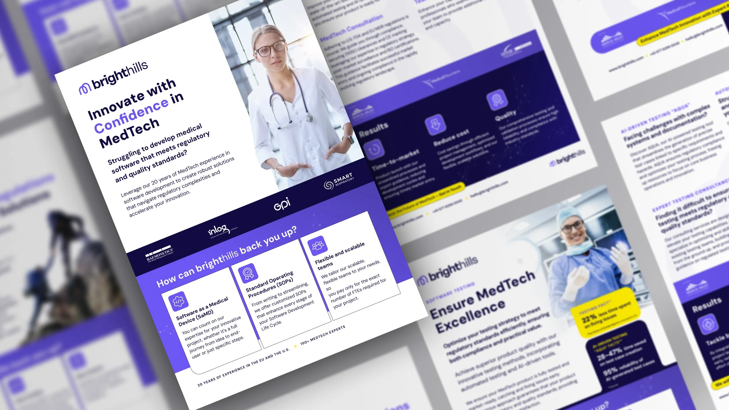 twopagers design for brighthills