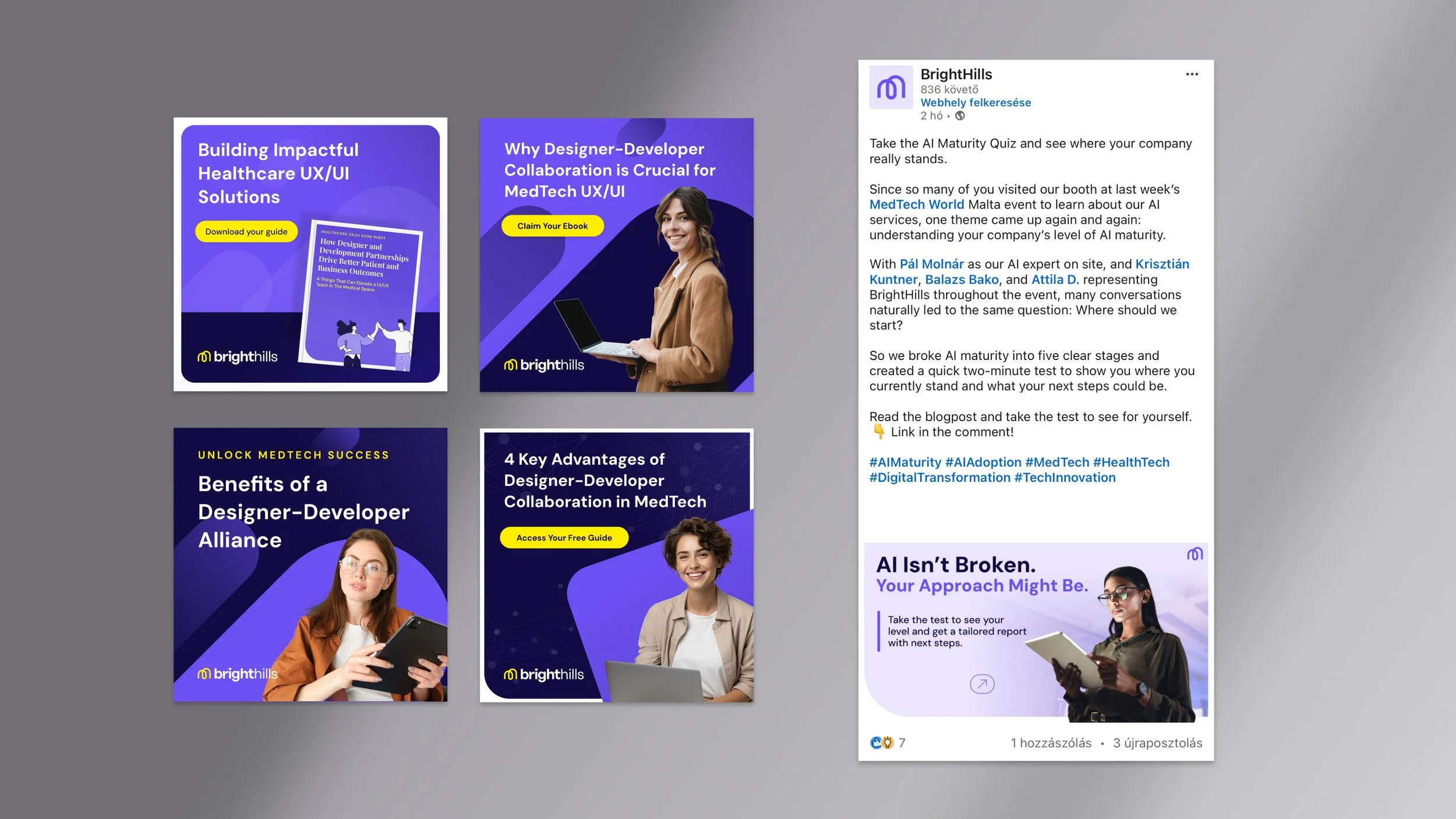 social media appearance for brighthills