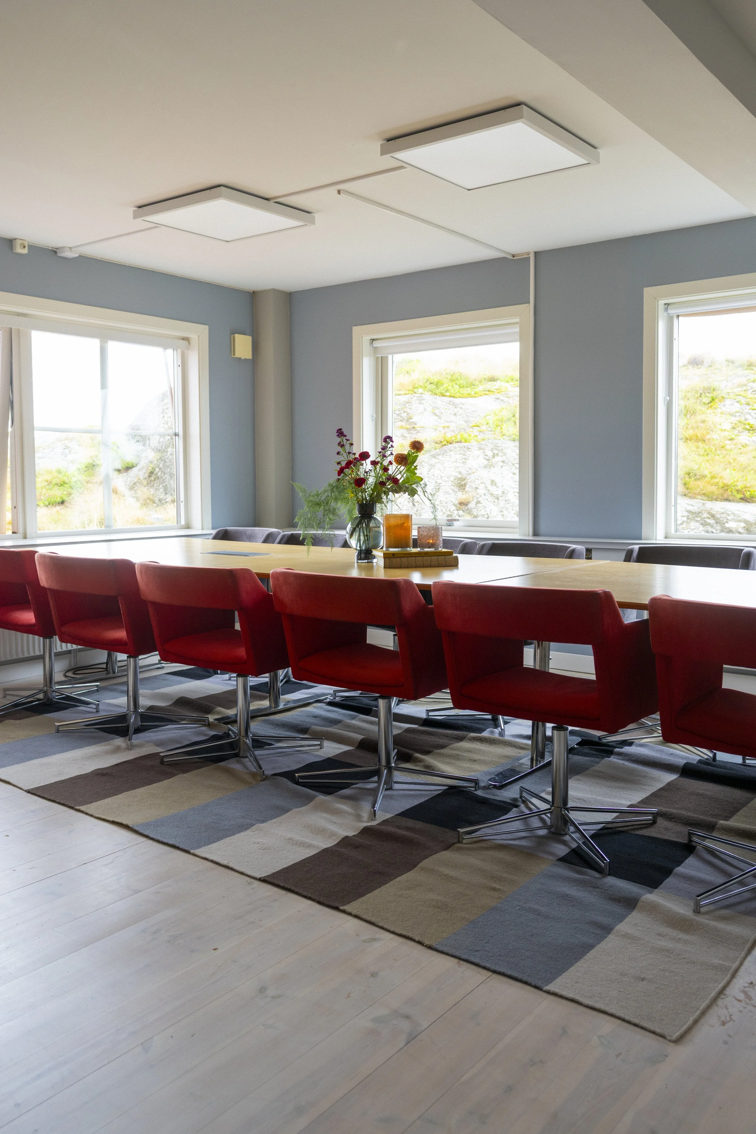 Litet konferensrum för styrelsemöte på Tjörn i Bohuslän