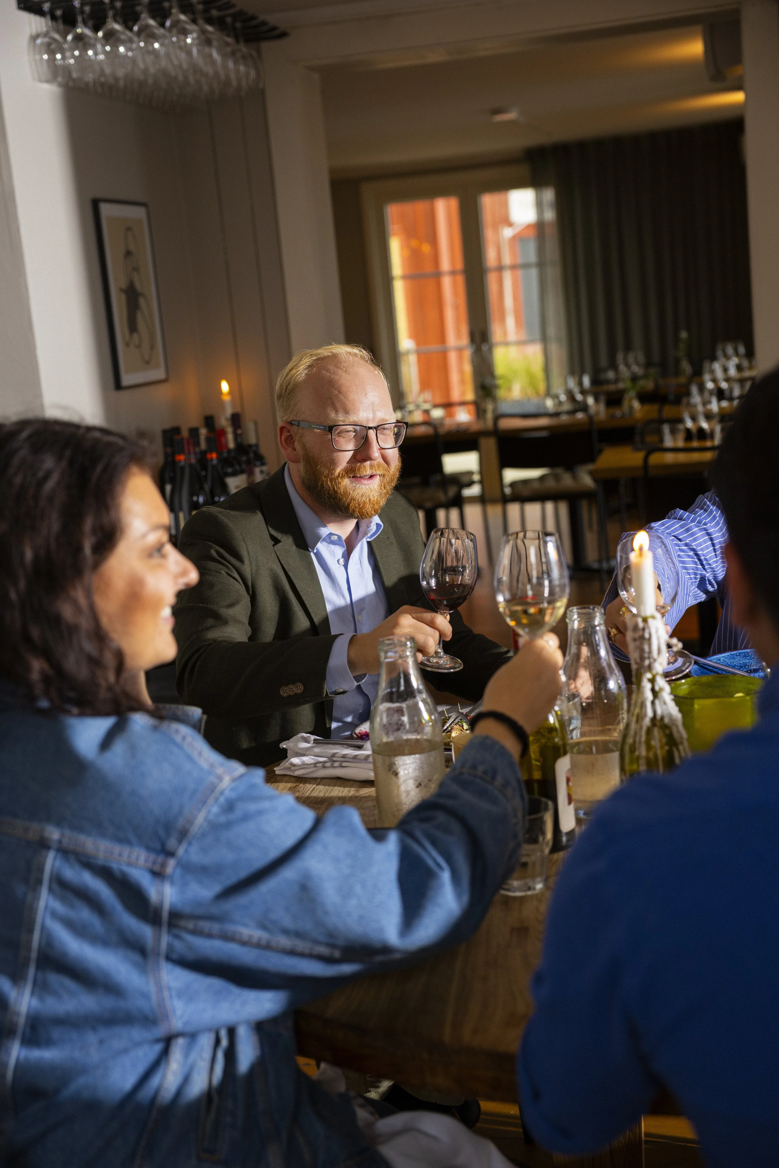 3-rätters middag för konferens vid havet