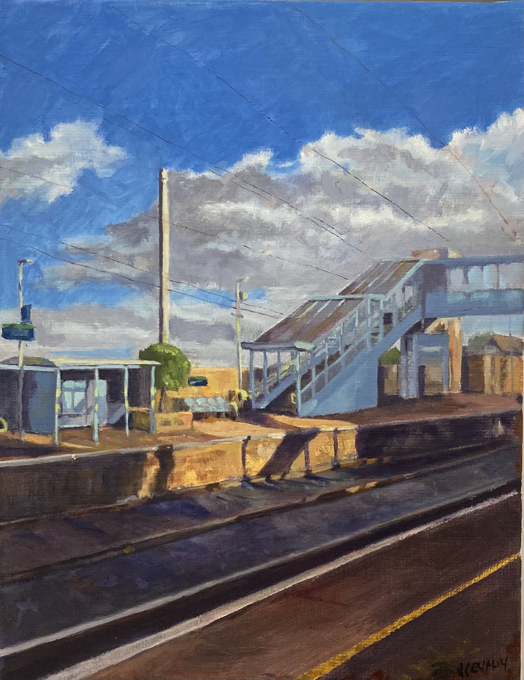 Quiet Track, oil on canvas, 35x27cm, 2025