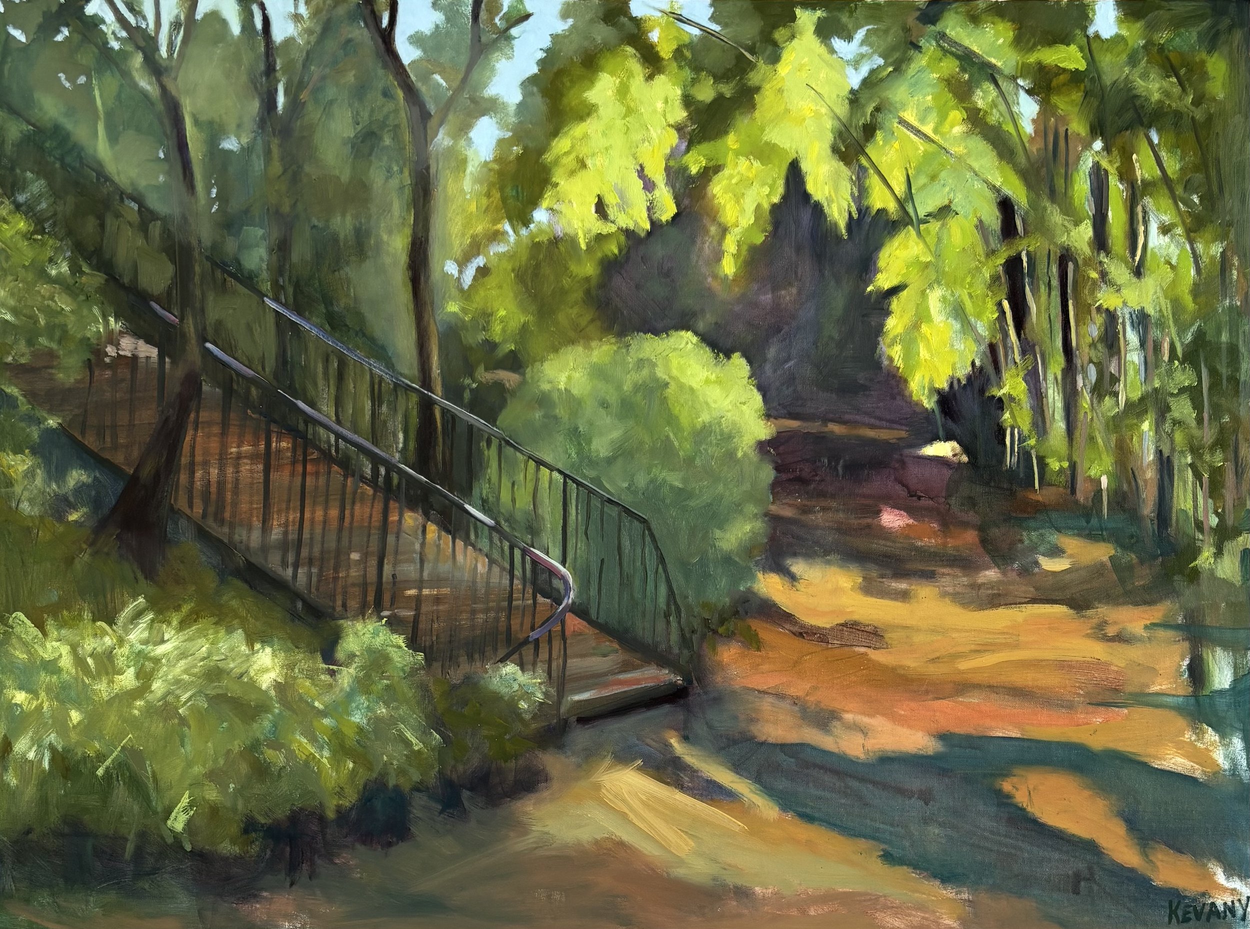 Golden Path, oil on canvas, 60x80cm, 2026
