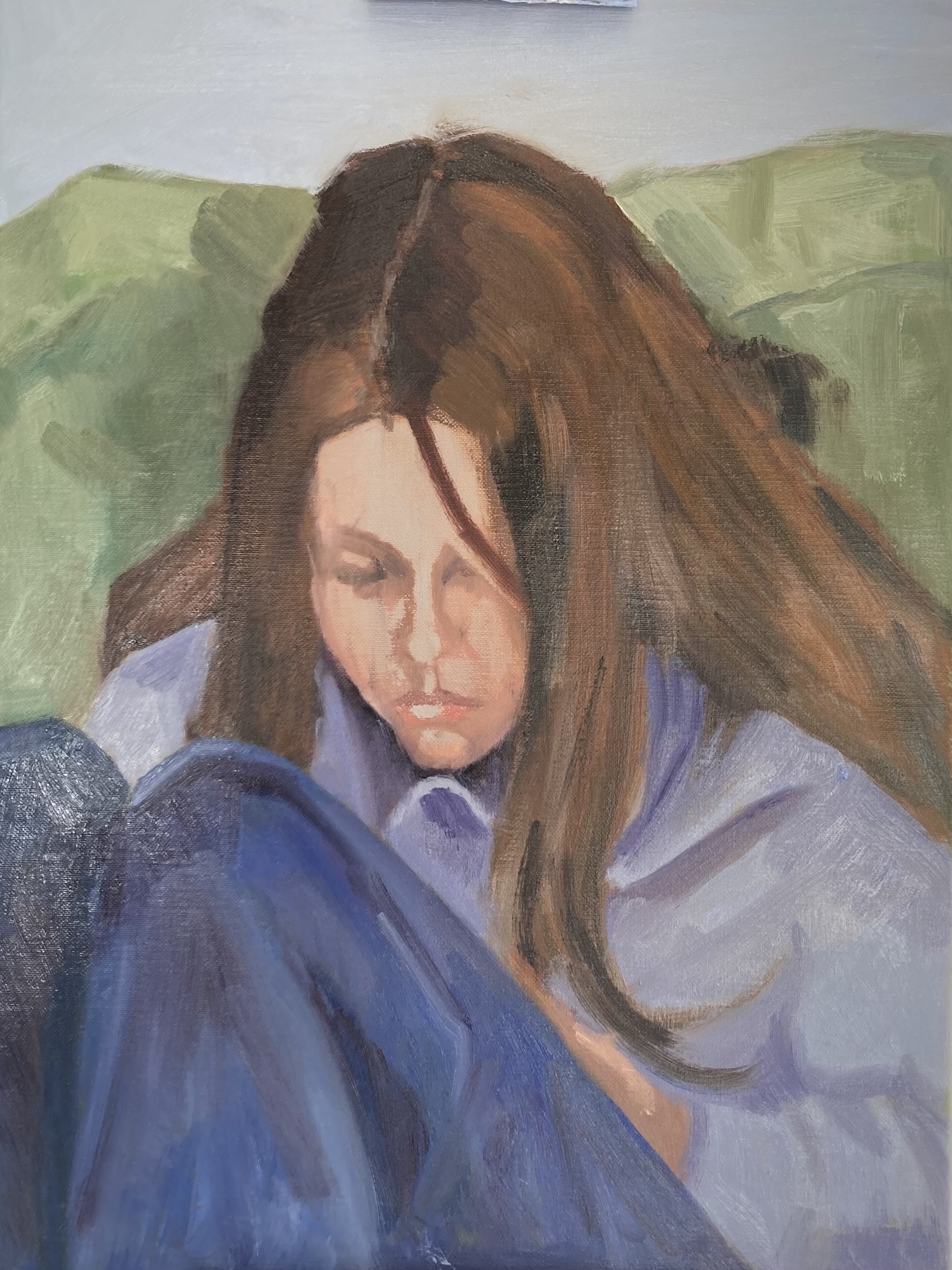 Teenage Reverie, Oil on canvas, 40x30cm, 2025