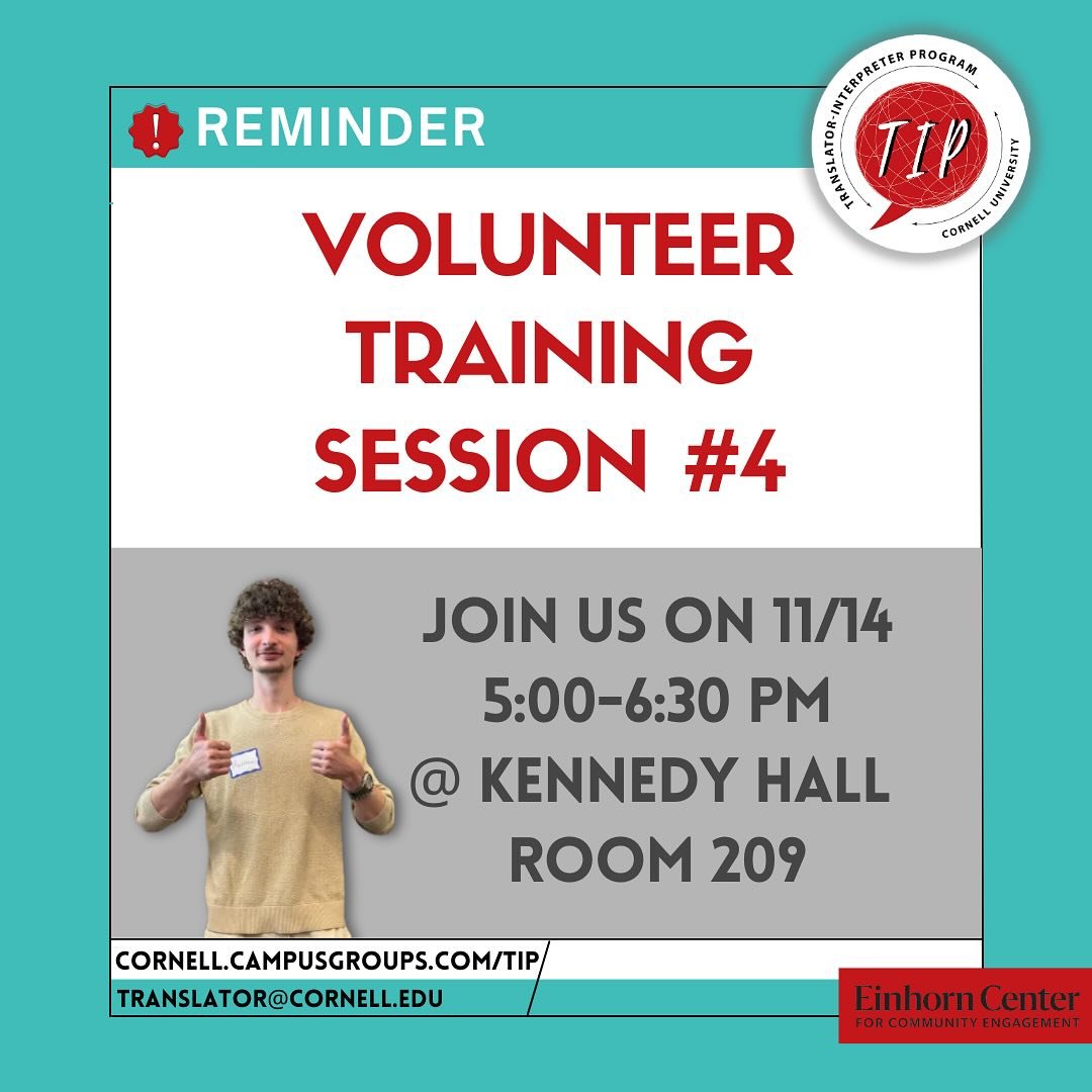 🚨Our fourth and final VTS of the semester will take place on November 14th @ 5pm, Kennedy 209!🚨

🧑&zwj;🤝&zwj;🧑Make sure to come by to listen to our wonderful presentation and undergo our training session! Please join us on time to make sure you 