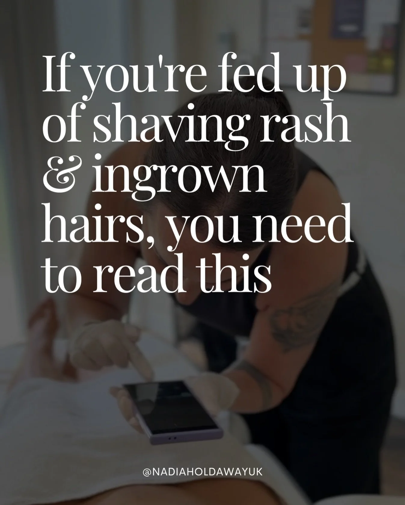 Shaving rash and ingrown hairs are often signs that your skin is under constant stress from repeated hair removal. 

Laser hair removal helps by reducing hair density and regrowth, which in turn reduces irritation, inflammation and in-growns. Over ti